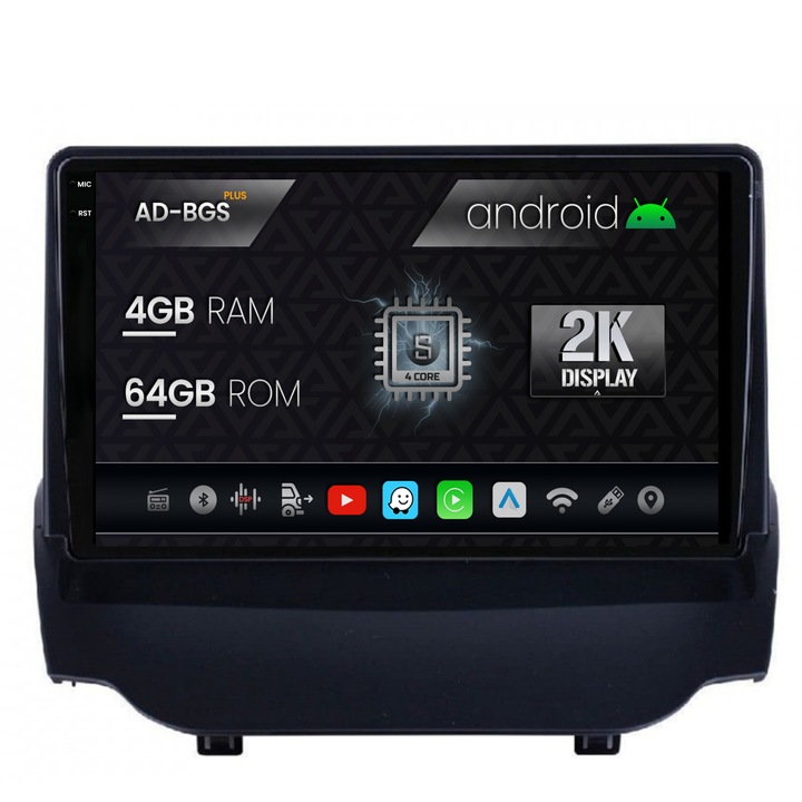 Navigatie Autodrop 2K Ford EcoSport (2013-2016) Android OS, S-Quadcore, 4GB RAM, 64GB ROM, 9.5 Inch - AD-BGS90042K, BGRKIT118