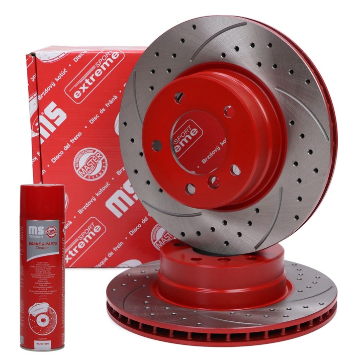 Féktárcsa, Master-Sport Germany, szellőztetett, 310x77mm, 2 darabos készlet