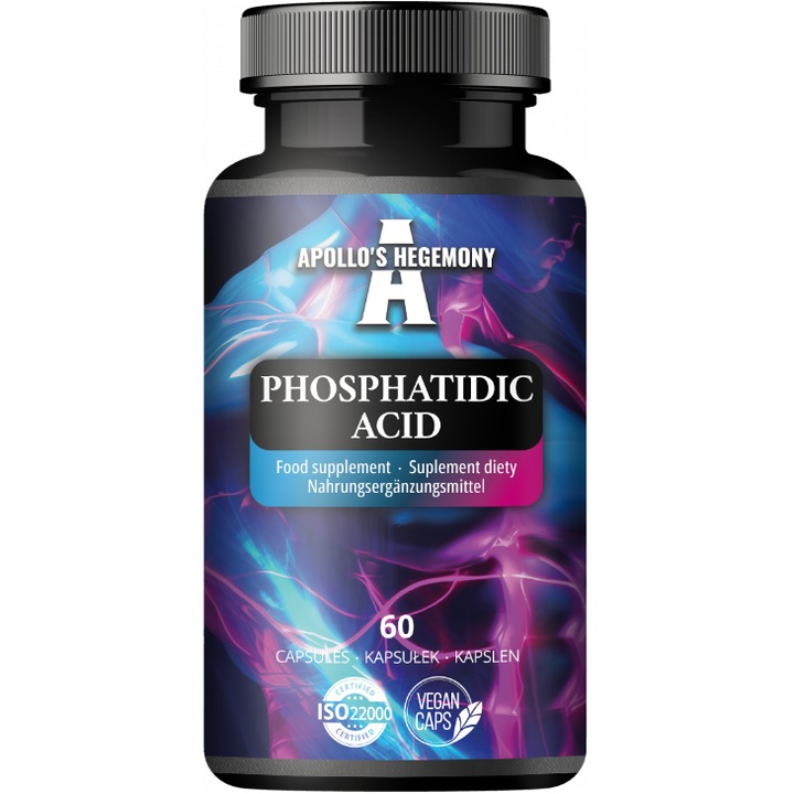 Supliment alimentar – Acid fosfatidic 750 mg (doza zilnica) – 60 capsule vegane – 60 portii – Apollo’s Hegemony