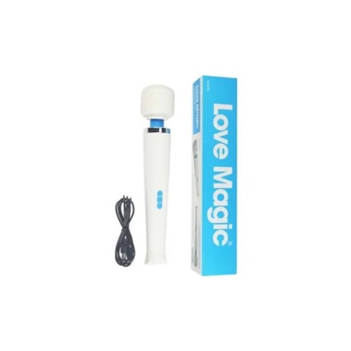 Вибратор за масаж, 8 скорости, 20 режима на вибрация, бял