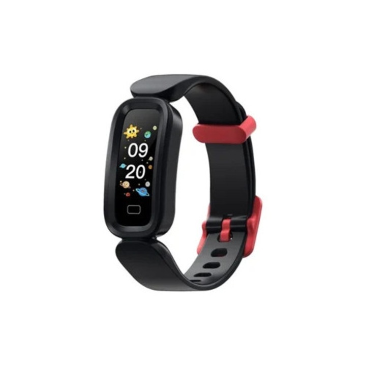 Okosóra gyerekeknek, egészségügyi monitorozás, lépésszámláló, fekete, 1.5 hüvelyk
