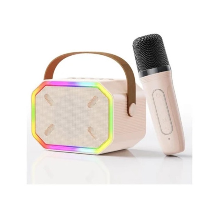 Mini karaoke készülék, játék hangszer, hordozható Bluetooth mikrofon, szett 1 mikrofonnal