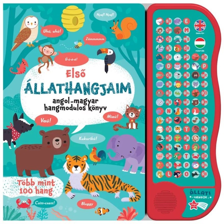 Napraforgó Könyv: Első állathangjaim - angol-magyar hangmodulos könyv