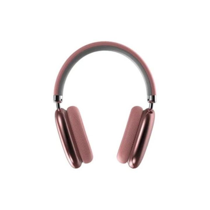 Aktív zajszűrős Bluetooth fejhallgató, 24 órás lejátszási idő, könnyű, mikrofonnal (rózsaszín) CHRONUS