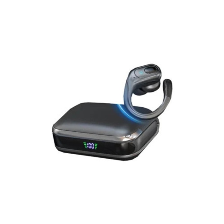 CHRONUS BX31 vezeték nélküli fülhallgató, 75 órás akkumulátor-üzemidő, Bluetooth 5.3, IPX7 vízálló, iOS/Android rendszerhez (fekete)