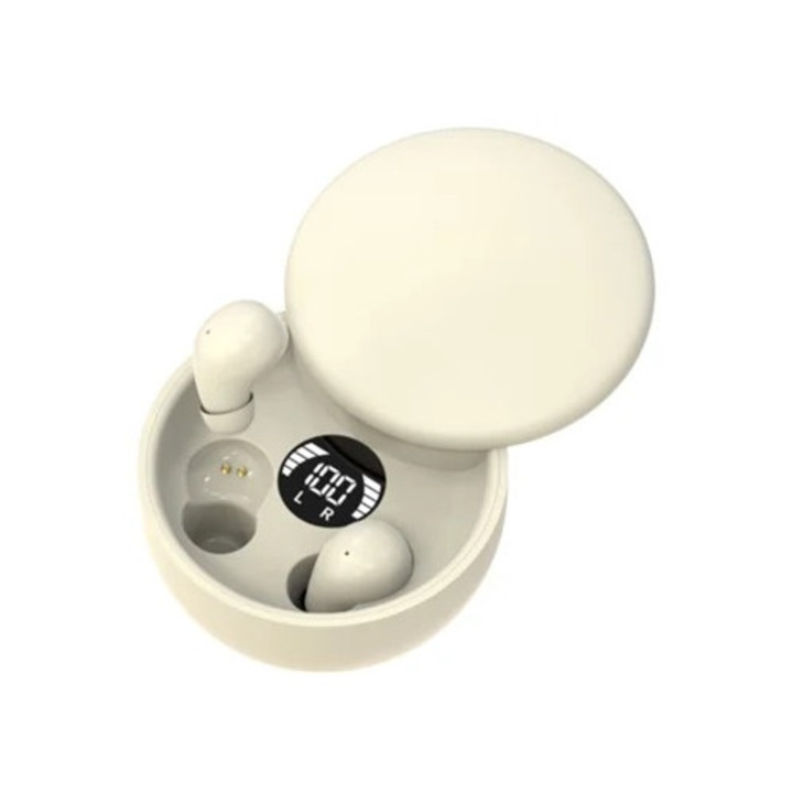 CHRONUS Bluetooth láthatatlan ergonomikus vízálló fejhallgató bézs