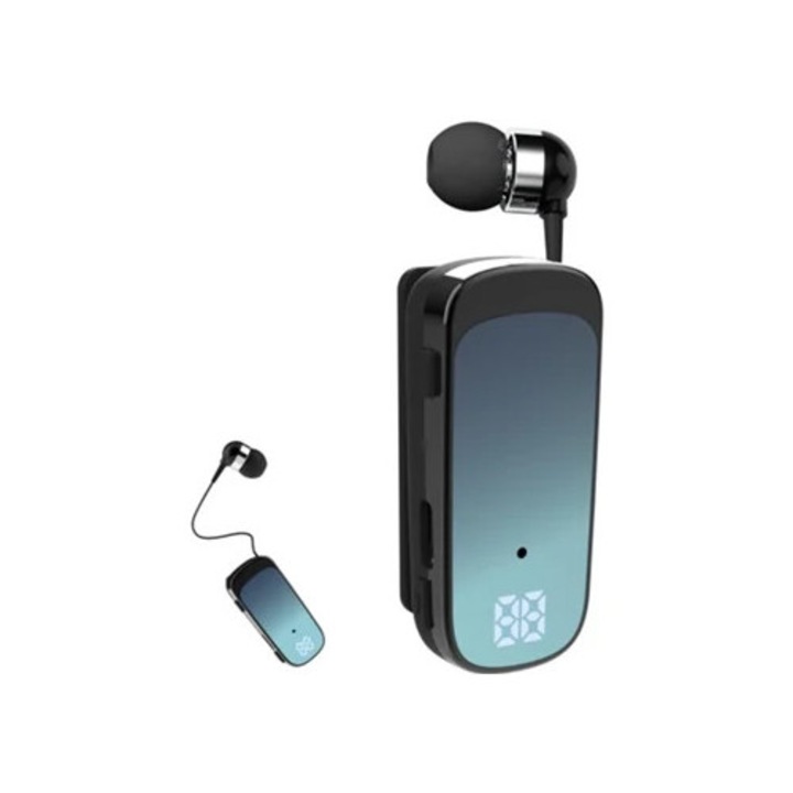 Chronus Bluetooth sztereó csíptetős fejhallgató alkalmakra, kék