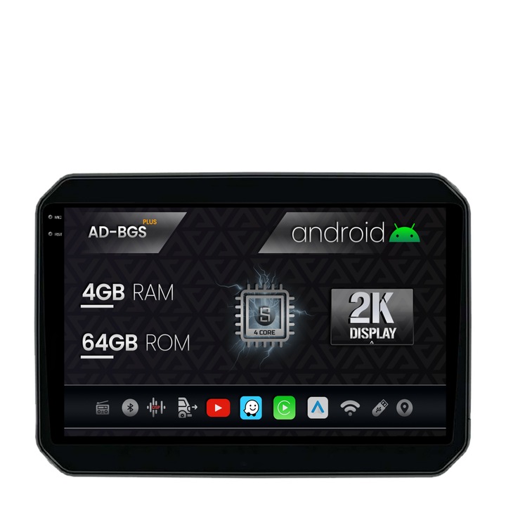 Navigatie Autodrop 2K Suzuki Ignis (2016, ), Android OS, S-Quadcore, 4GB RAM, 64GB ROM, 9.5 Inch - AD-BGS90042K, AD-BGRKIT308