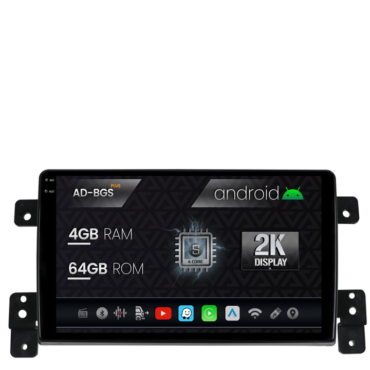 Navigatie Autodrop 2K Suzuki Grand Vitara (2005-2015), Android OS, S-Quadcore, 4GB RAM, 64GB ROM, 9.5 Inch - AD-BGS90042K, AD-BGRKIT314