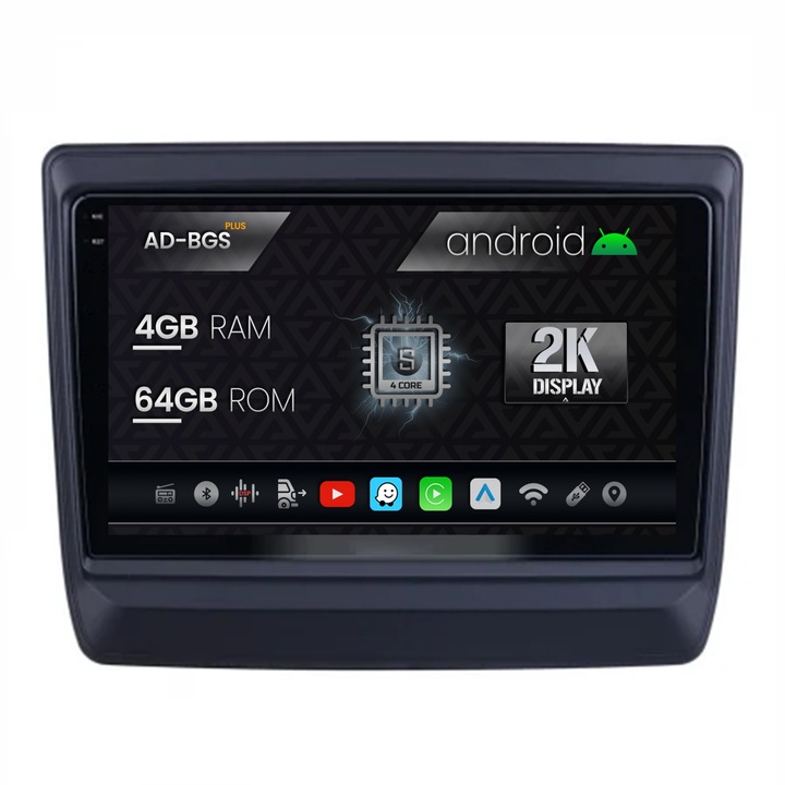 Navigatie Autodrop 2K Isuzu D-MAX (2020, ), Android OS, S-Quadcore, 4GB RAM, 64GB ROM, 9.5 Inch - AD-BGS90042K, AD-BGRKIT316