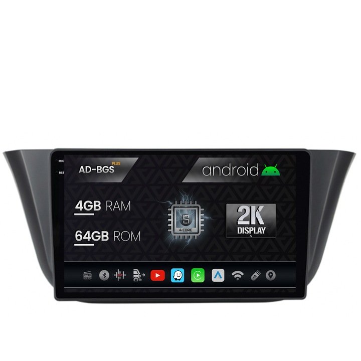 Navigatie Autodrop 2K Iveco Daily (2013, ), Android OS, S-Quadcore, 4GB RAM, 64GB ROM, 9.5 Inch - AD-BGS90042K, AD-BGRKIT361