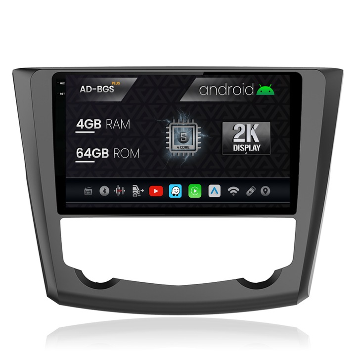 Navigatie Autodrop 2K Renault Kadjar, Android OS, S-Quadcore, 4GB RAM, 64GB ROM, 9.5 Inch - AD-BGS90042K, AD-BGRKIT364
