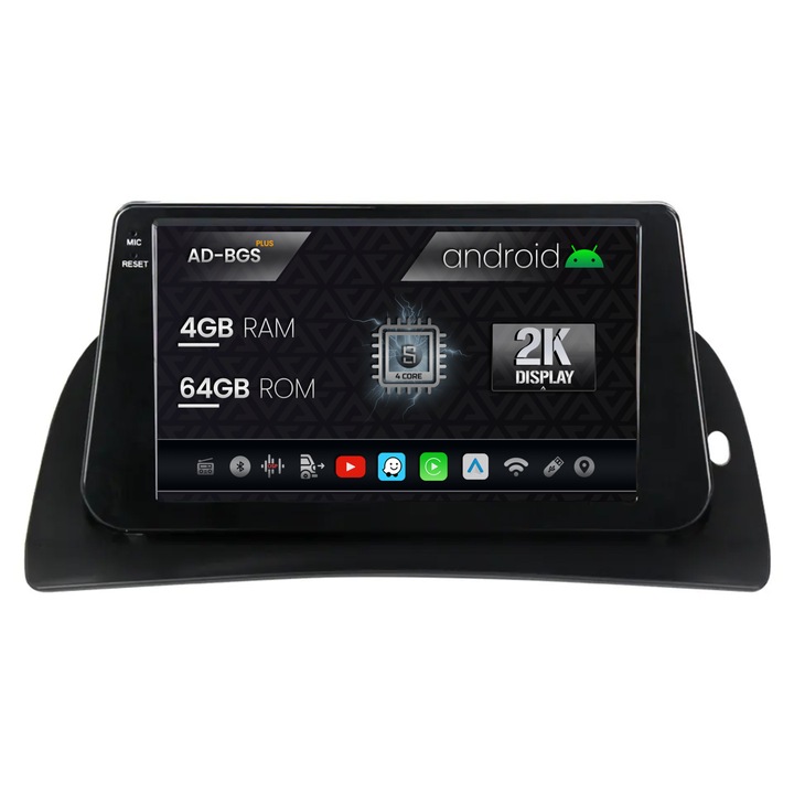 Navigatie Autodrop 2K Renault Kangoo (2015-2020), Android OS, S-Quadcore, 4GB RAM, 64GB ROM, 9.5 Inch - AD-BGS90042K, AD-BGRKIT373