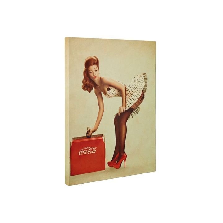 Pin-up Girl - Vászonfestmény - 15x20 cm