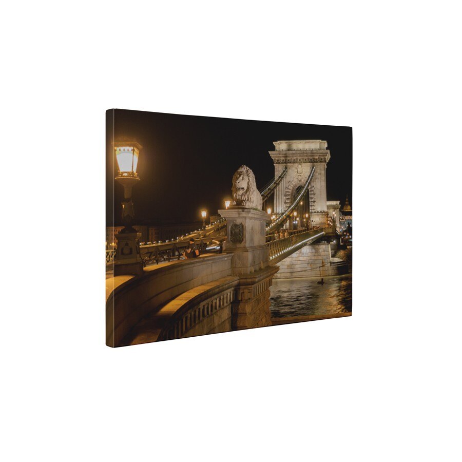 Podul cu Lanturi din Budapesta - Tablou Canvas - 60x75 cm