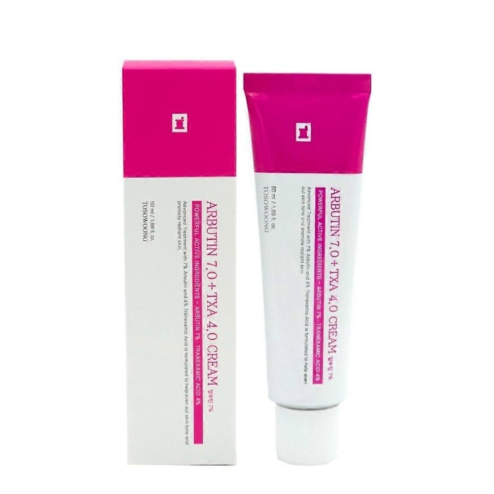 Arbutin és Tranexámsav 7% és 4% arckrém, 50ml, pigmentáció elleni fejlett kezelés