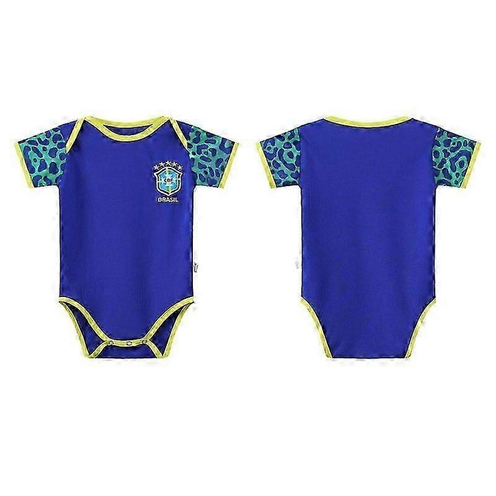 Unisex bababody, poliészter, kék