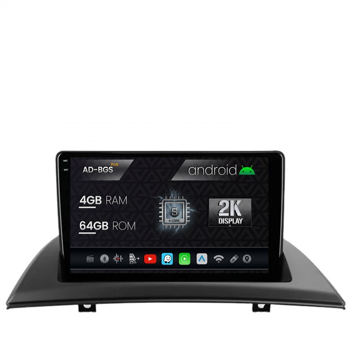 Navigatie Autodrop 2K BMW X3 E83 (2003-2010), Android OS, S-Quadcore, 4GB RAM, 64GB ROM, 9.5 Inch - AD-BGS90042K, AD-BGRKIT395