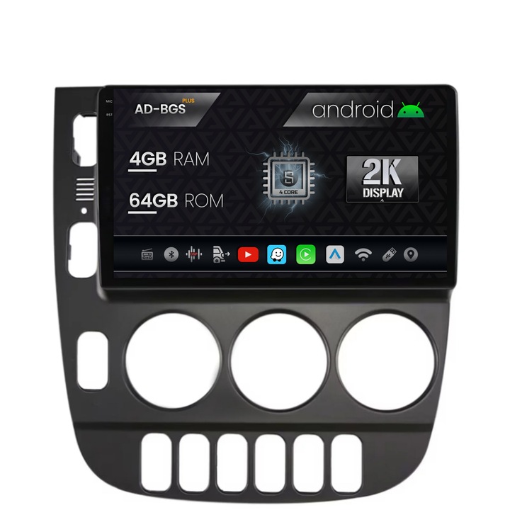 Navigatie Autodrop 2K Mercedes Benz ML W163 (1998-2005), Android OS, S-Quadcore, 4GB RAM, 64GB ROM, 9.5 Inch - AD-BGS90042K, AD-BGRKIT405V2