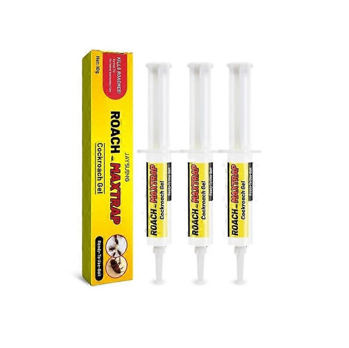 Gel insecticid pentru prinderea gandacilor, set 1-10 bucati, 3.50x2.30x18.30cm, sigur pentru familie