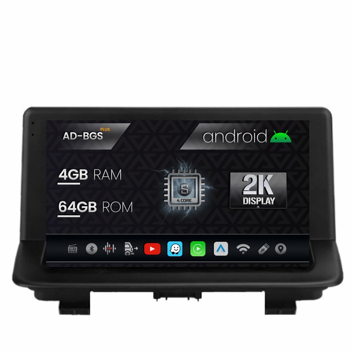 Navigatie Autodrop 2K Audi Q3 (2011-2018), Android OS, S-Quadcore, 4GB RAM, 64GB ROM, 9.5 Inch - AD-BGS90042K, AD-BGRKIT427