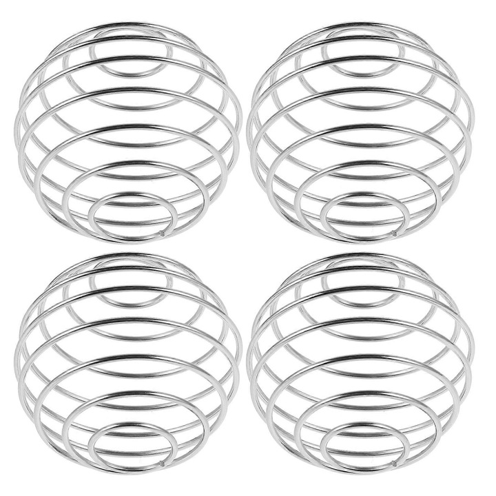 4 db rozsdamentes acél keverőgolyó shakerhez, 5.00x5.00x4.00cm, ezüst