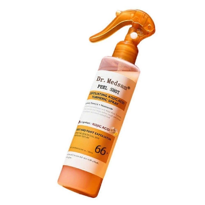 Dr. Medsam PEEL SHOT GLOW arcradírozó spray, kojicsav és kurkuma, 200ml, minden bőrtípusra