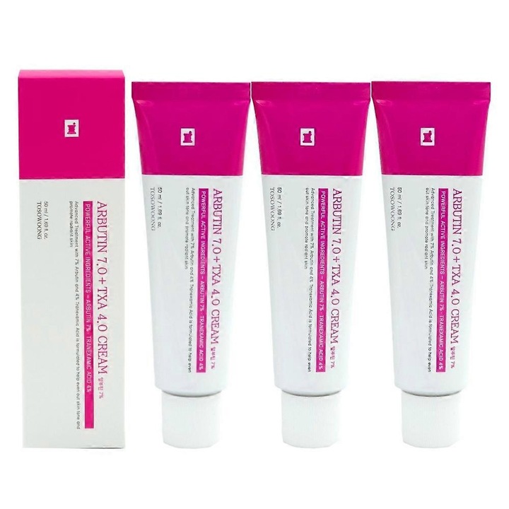 Arckrém, 7% arbutinnal és 4% tranexámsavval, 50ml, 3 darabos szett