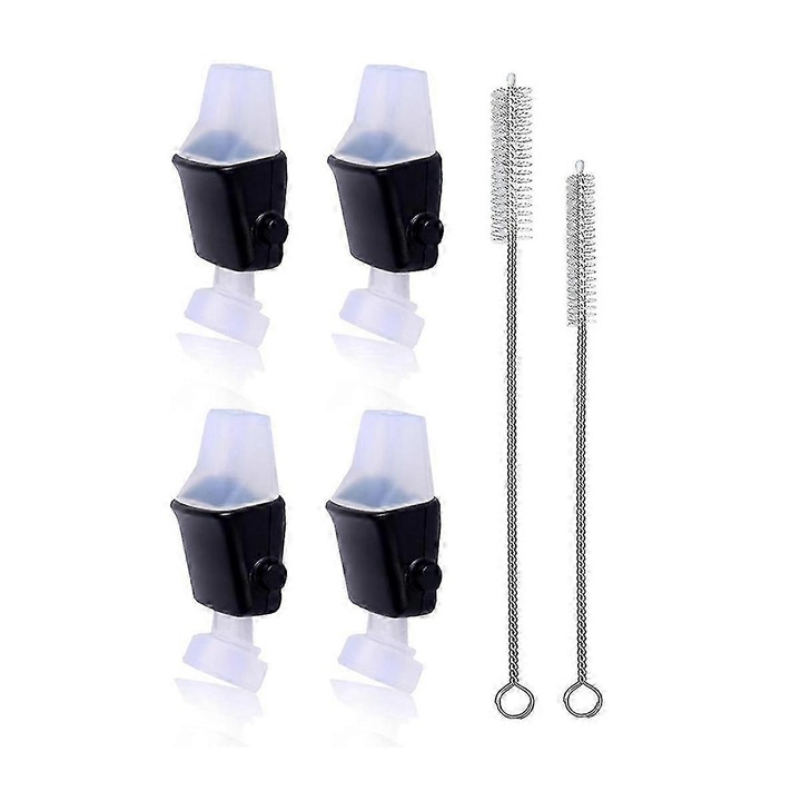 4 db-os cserekészlet Contigo Aubrey Kids kulacsokhoz, szilikon, fekete