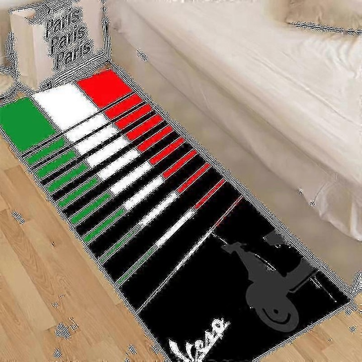 Motorkerékpár szőnyeg, 80x200 cm, csúszásmentes, kilim design, többszínű