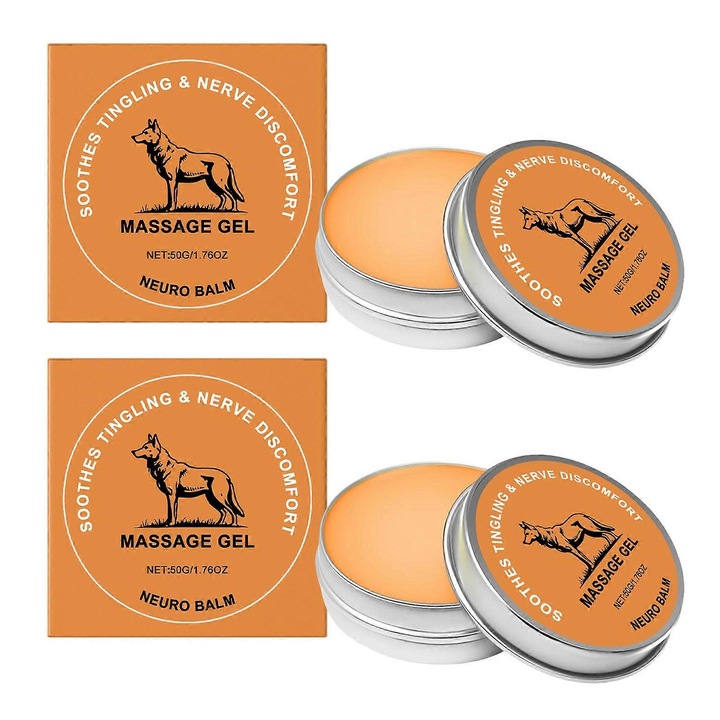 Therawolf ízületi és izomlazító balzsam, 2 db-os szett, gyors felszívódás, sokoldalú alkalmazás, 50g