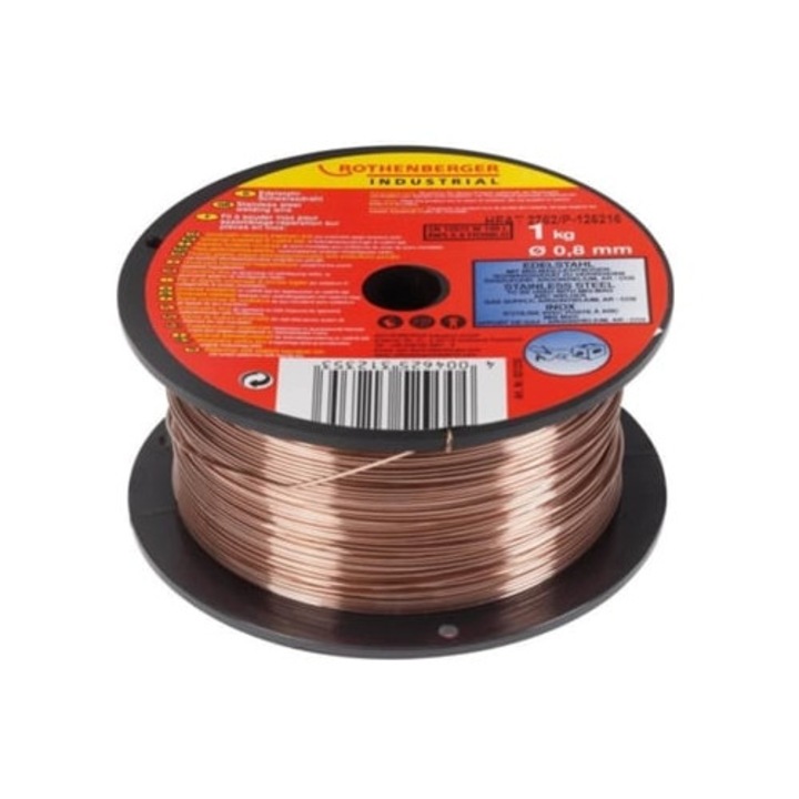 ROTHENBERGER rozsdamentes acél tekercs 0.8mm 1kg Mig/Mag állomáshoz
