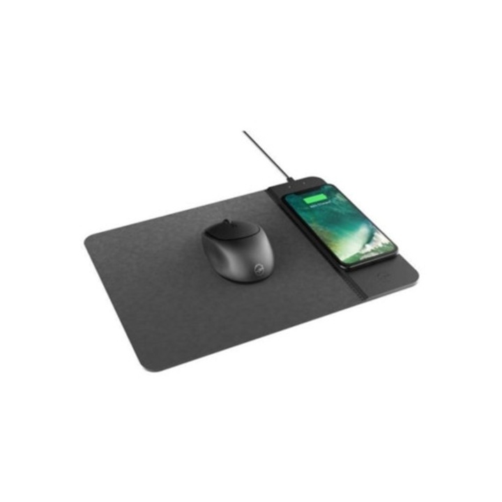 Mouse wireless cu pad de incarcare mobil, set