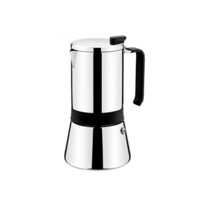 MONIX M770004 kávéfőző tűzhelyre, 4 csésze, fekete színű