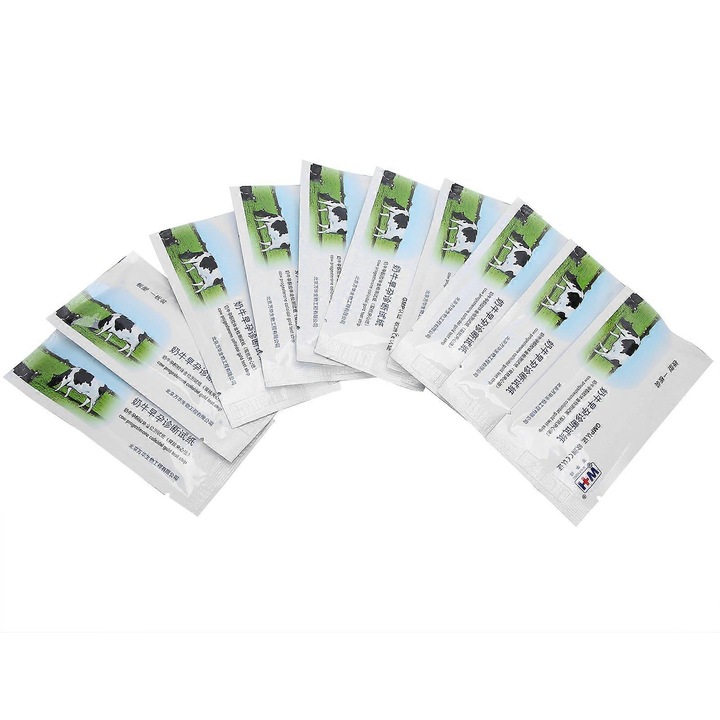 Set 10 teste de sarcina pentru vaci, testare timpurie, plastic, usor de utilizat