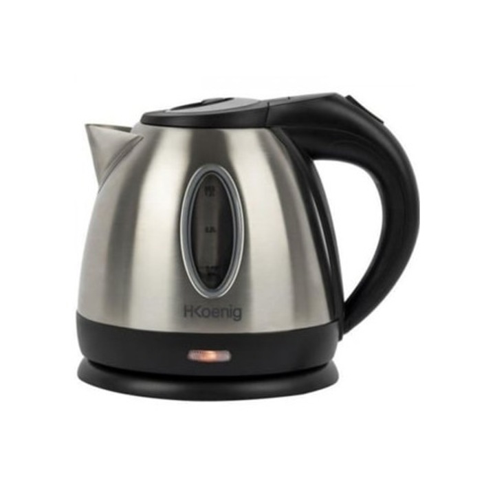 Fierbator electric AIGOSTAR King, 1.7 L, 2200 W, sticla borosilicata, iluminare LED, baza 360°