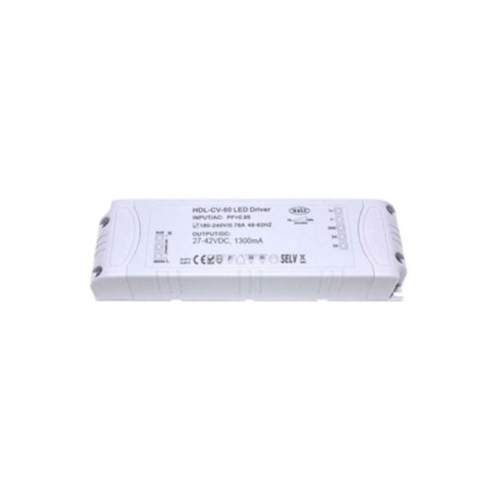 Driver LED 55W 27-42Vdc 1300mA Dali Dimmabil