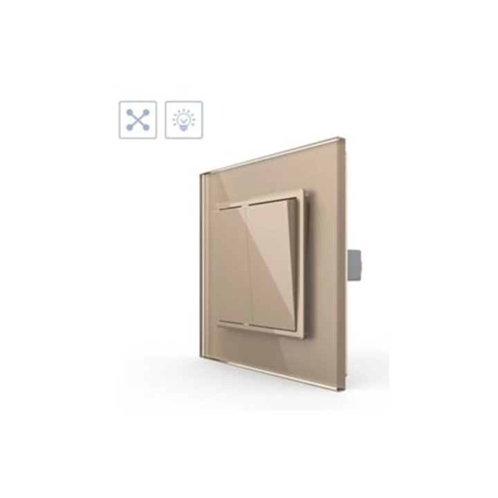 Kettős keresztkapcsoló LEDBOX, köztes