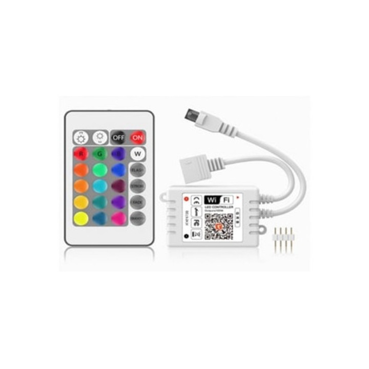 Controller LED RGB WIFI 2.4G, 24 taste, set Benzi LED