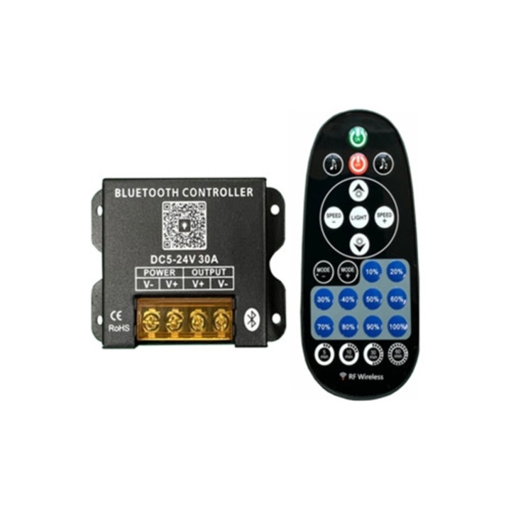 Kit Smart Home Bluetooth App RF LED Dimmer 25 Taste, 25x5x3cm