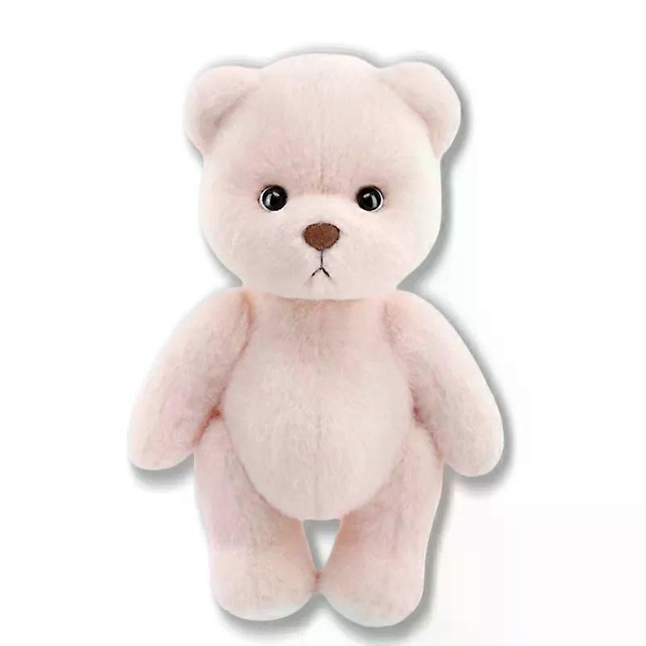 Jucarie de plus, urs, 30cm, roz, set schimbare tinuta