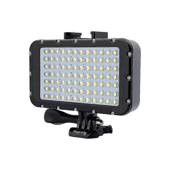 LED búvárlámpa, 50m, 5000lm, 84 LED, SLR kamerákhoz