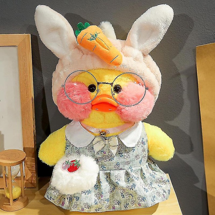 Jucarie de plus, MIAOOWA, rata, 30cm, galben, unisex