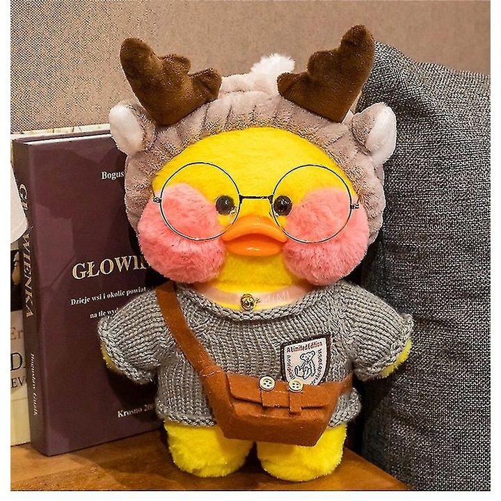 Jucarie de plus, MIAOOWA, rata, 30cm, galben, pentru unisex