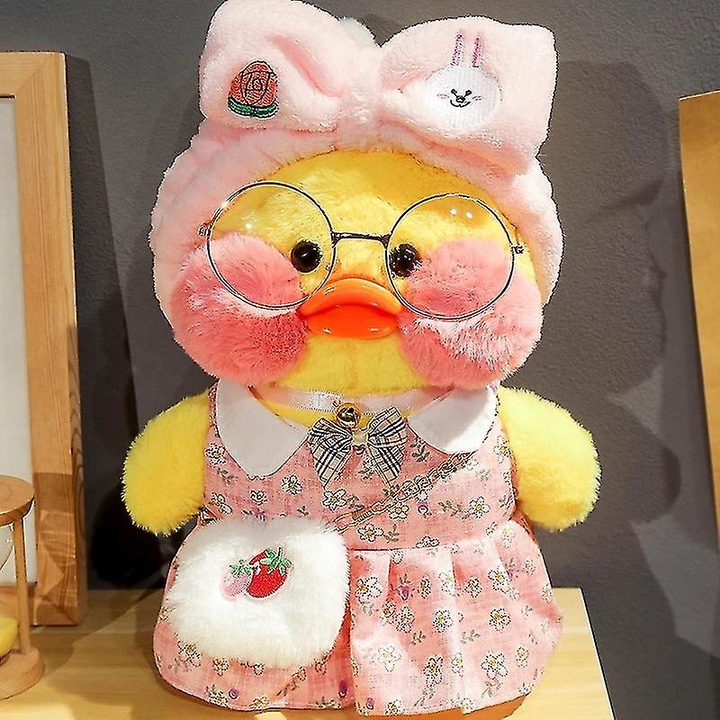 Jucarie de plus, MIAOOWA, rata, 30cm, galben, unisex