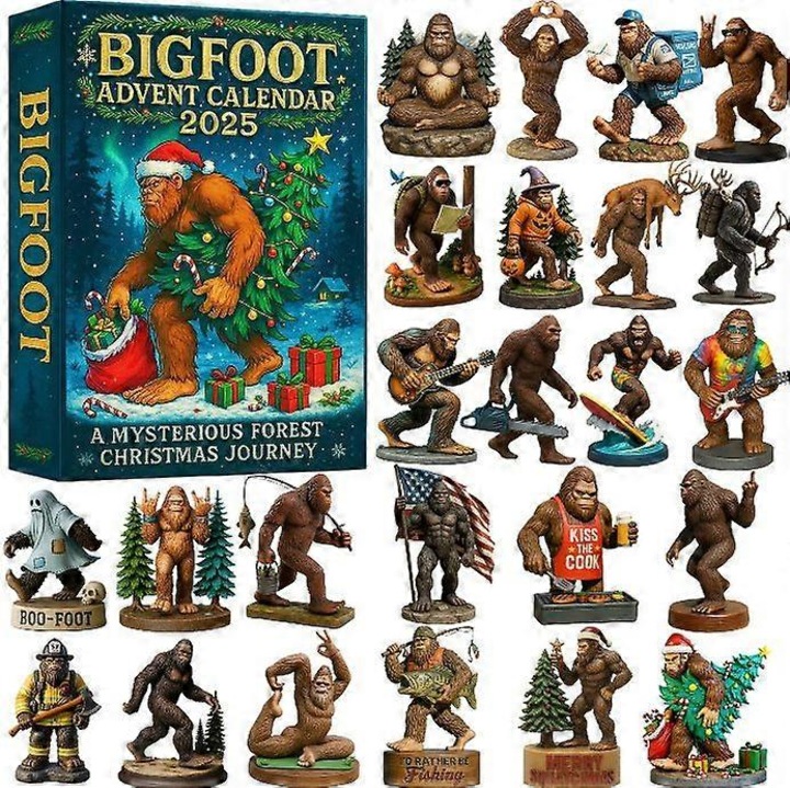 Calendar de Advent, 24 zile de surprize, 26x18x3cm, multicolor