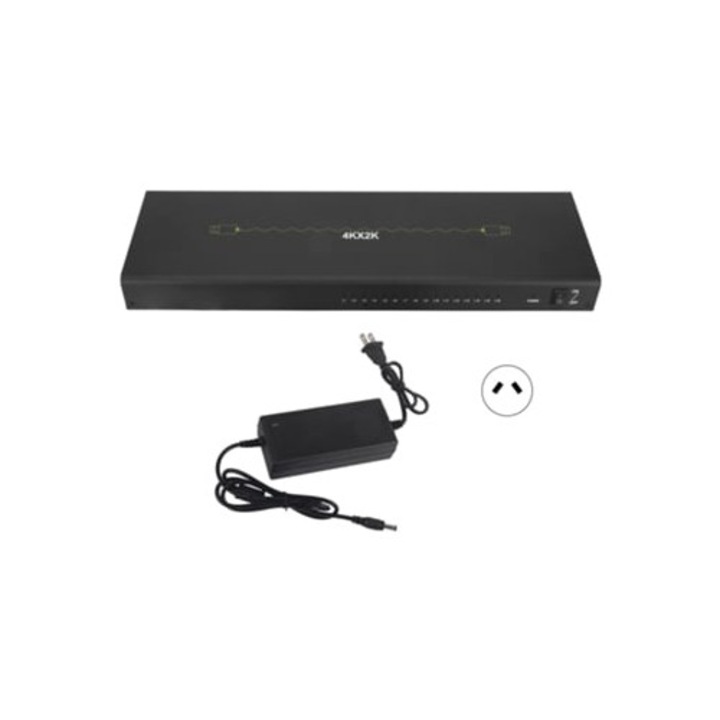 Splitter HDMI 4K, 1 la 16 iesiri, 100V-240V