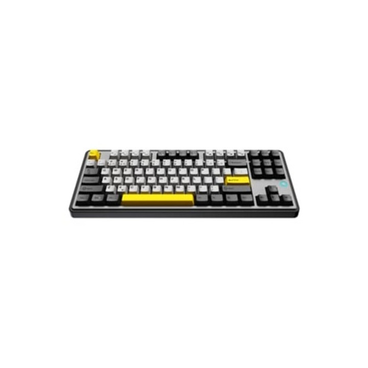 Механична геймърска клавиатура AJAZZ AK870, RGB, черна, сива, жълта, кабелна