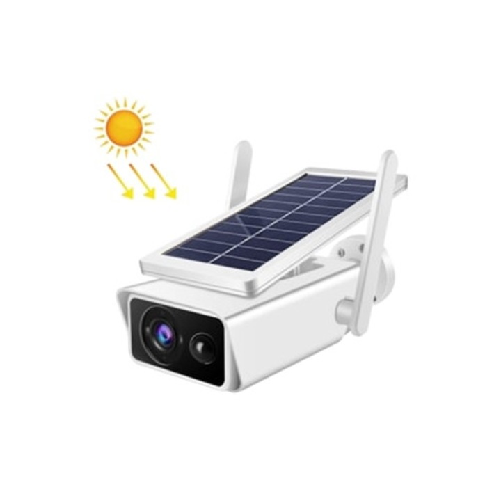 Camera de supraveghere, Zruxe Tu02, Wifi Smart HD, consum redus, gri