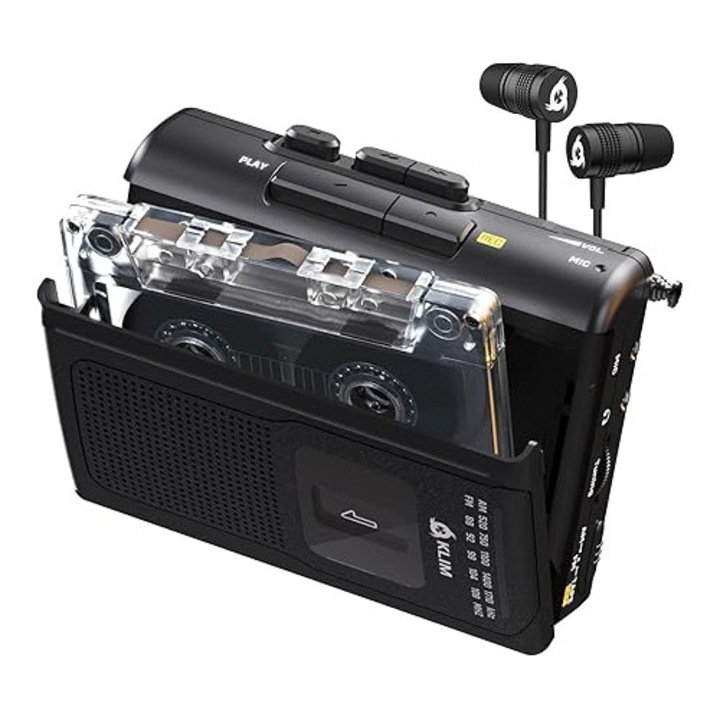 Преносимо радио KLIM K8 с микрофон, вграден високоговорител, AM/FM, USB порт, включени слушалки